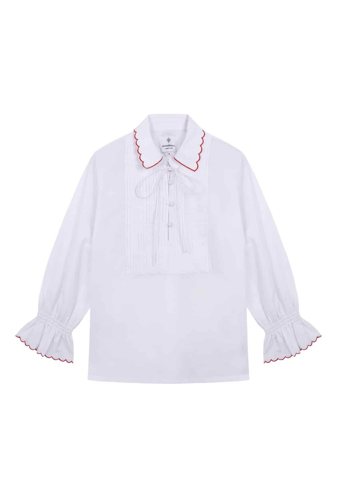 CURLY RED AND WHITE PIJAMA